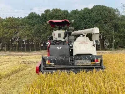 北斗导航！无人驾驶收割机亮相鸿山稻田！
